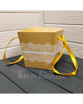 Трапеція низька Крафт з Мереживом 145х135мм