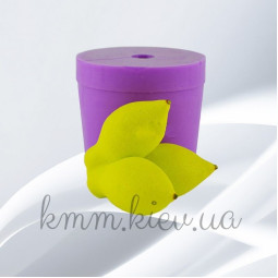 Силиконовая форма люкс 3D Лимоны мини тройник-foto2