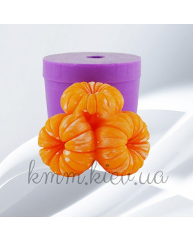 Силіконова форма люкс 3D Мандарини очищені трійник