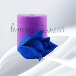 Силиконовая форма люкс 3D Роза Даллас полураскрытый бутон-foto2