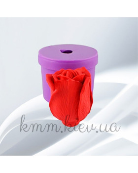 Силіконова форма люкс 3D Троянда Софі Лорен закритий бутон