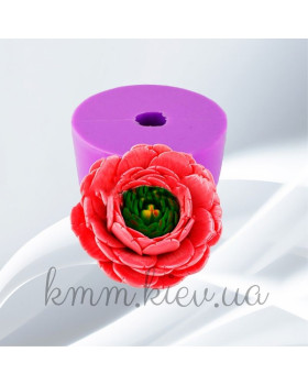 Силіконова форма люкс 3D Ранункулюс Еліос-foto3