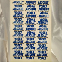 Наклейка этикетка на бутылку водки Absolut-foto2
