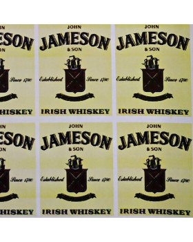Наклейка етикетка на пляшку віскі Jameson-foto2