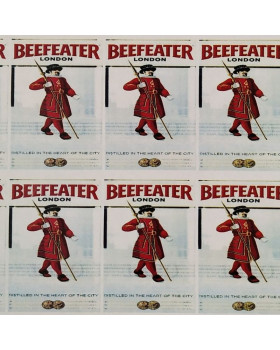 Наклейка этикетка на бутылку Beefeater-foto2
