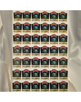 Наклейка етикетка на пляшку лікеру Baileys Бейліс-foto2