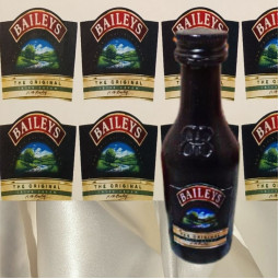 Наклейка этикетка на бутылку ликера Baileys Бейлис