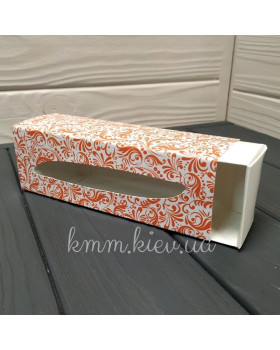 Коробка для макаронс 170ммх55ммх50мм колір в асортименті - Помаранчевий-foto3
