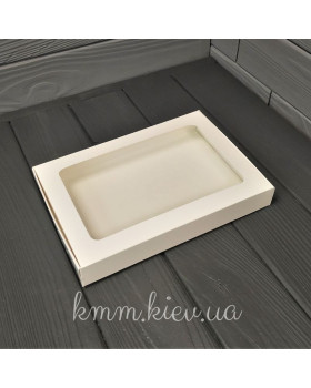 Коробка прямокутна із прозорим вікном 150х110х30мм колір в асортименті. - Крафт-foto2