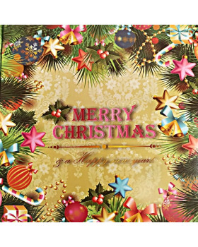 Коробка Merry Christmas Happy new year Новий рік в асортименті - 160х110х85мм-foto2
