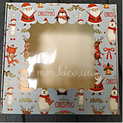 Коробка Санта с окном 150х150х50мм-foto2