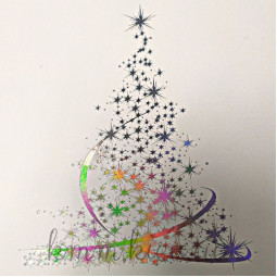 Коробка Ель 200х200х50мм в ассортименте - Голограмма-foto2