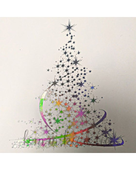 Коробка Ялина 200х200х50мм в асортименті - Голограма-foto2