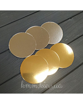 Підкладка двостороння золото срібло діаметр 90мм – 1 шт.