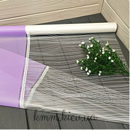 Пленка матовая с прозрачным окном и полоской Лаванда 100смх70см