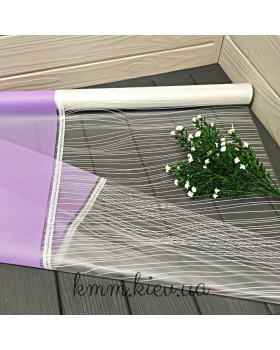 Плівка матова з прозорим вікном та смужкою Лаванда 100смх70см