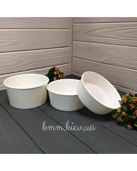 Салатник круглий білий (500мл 750мл 1000мл) - 500мл Салатник круглий білий (500мл 750мл 1000мл) - 500мл