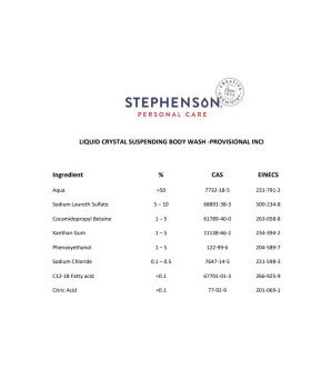 Основа суспензія миючого гелю для тіла Liquid Crystal Suspending Body wash Англія - ​​5000г-foto2