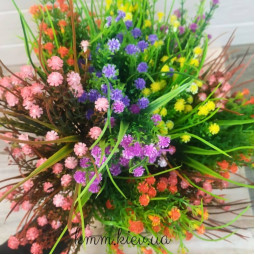 Гіпсофіла з осокою в асортименті - Білий, гілка-foto2