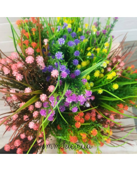 Гіпсофіла з осокою в асортименті - Білий, гілка-foto2