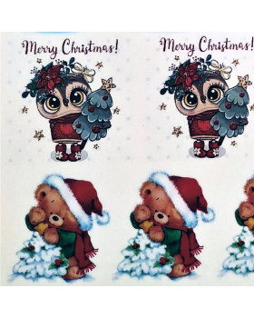 Картинка на водорозчинному папері Новий рік 1 (1 шт) - Дід Мороз-foto2