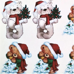 Картинка на водорастворимой бумаге Новый год 2 (1 шт) - Дед Мороз-foto2