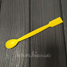 Шпатель ложка 2 в 1 із полістиролу 160мм жовта