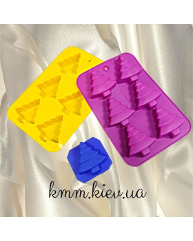 Силіконова форма Ялинка 3 (1 форма, планшет) - Одна форма