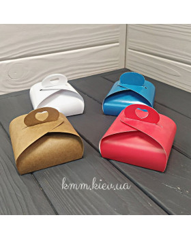 Коробка бонбоньєрка міні в асортименті 70х62х37мм - Крафт