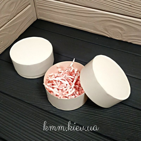 Коробка кругла 100х50мм Біла