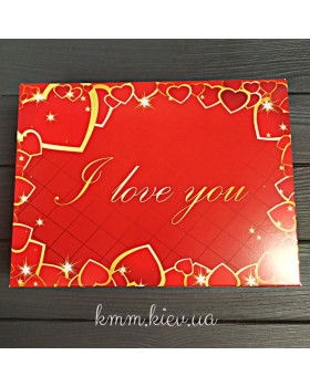 Коробка I love you 240х180х90мм -foto2