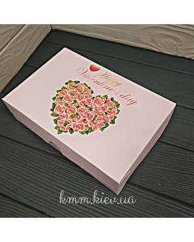 Коробка Happy Valentine`s Day (Щасливого Дня Валентина) 225х150х60мм