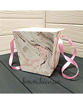 Трапеція флористична Мармурова 145х135мм