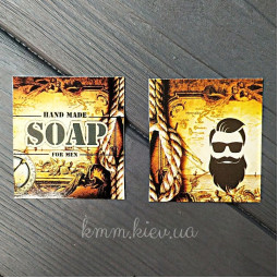 Открытка Hand Made Soap for Men 50х45мм (5шт)