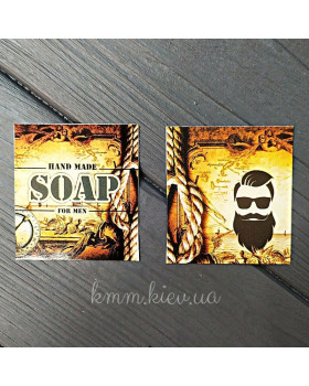 Листівка Hand Made Soap for Men 50х45мм (5шт)