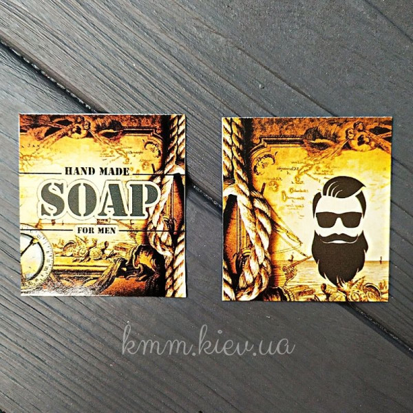 Листівка Hand Made Soap for Men 50х45мм (5шт)