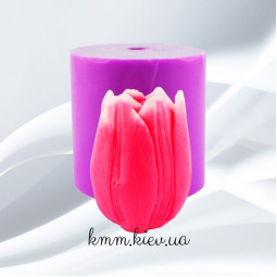 Силиконовая форма люкс 3D Тюльпан Jack Pot (Джек Пот) полураскрытый-foto3