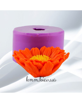 Силіконова форма люкс 3D Календула Розкрита-foto2
