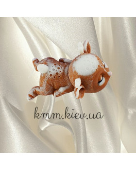 Силіконова форма люкс 3D Оленя сплячий маленький 02-foto2