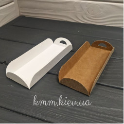 Подложка с ушками 137х48мм (Крафт, Белая) - Крафт