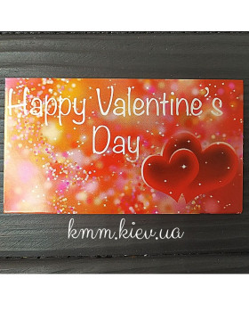 Бірка Листівка Happy Valentine`s Day! (Червоні серця) 90х50мм 5шт Бірка Листівка Happy Valentine`s Day! (Червоні серця) 90х50мм 5шт