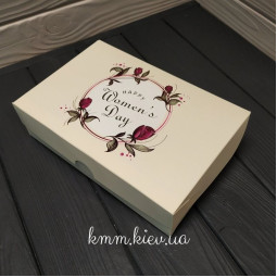 Коробка Happy Women`s Day Ванильная 225х150х60мм