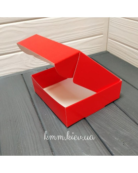 Коробка 150х150х50мм (Червоний, Пудра, Крафт, Біла) - Червоний-foto3