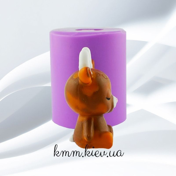 Силиконовая форма люкс 3D Олененок малыш 01
