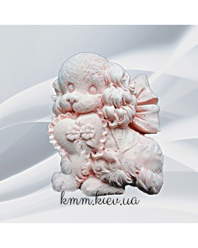 Силіконова форма люкс 3D Песик із серцем