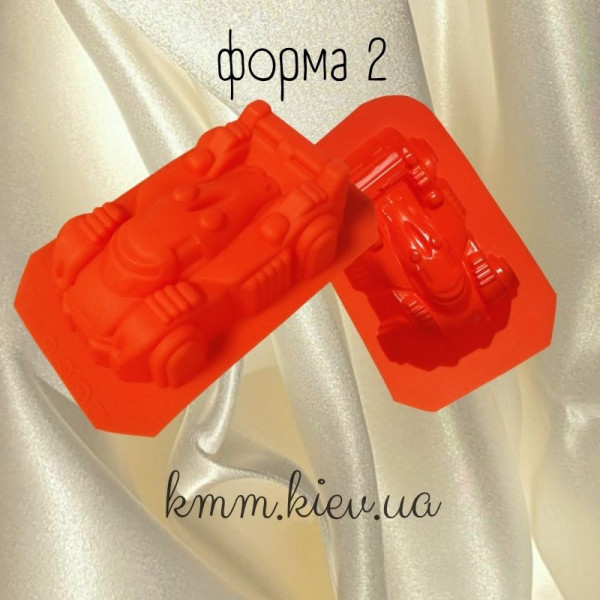 Силіконова форма Спортивні автомобілі (1 форма, планшет 6 шт) - форма 1