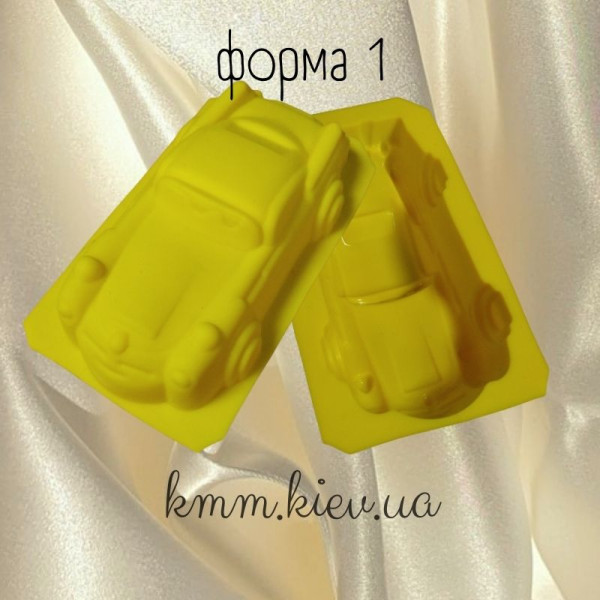 Силіконова форма Спортивні автомобілі (1 форма, планшет 6 шт) - форма 1
