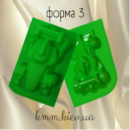 Силиконовая форма Спортивные автомобили (1 форма, планшет 6 шт) - форма 1-foto2