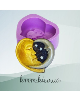 Силіконова форма люкс Місячна Ніч 3D