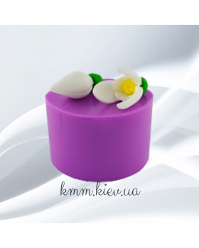 Силіконова форма люкс Проліски-міні 2 квітки на формі 3D-foto2